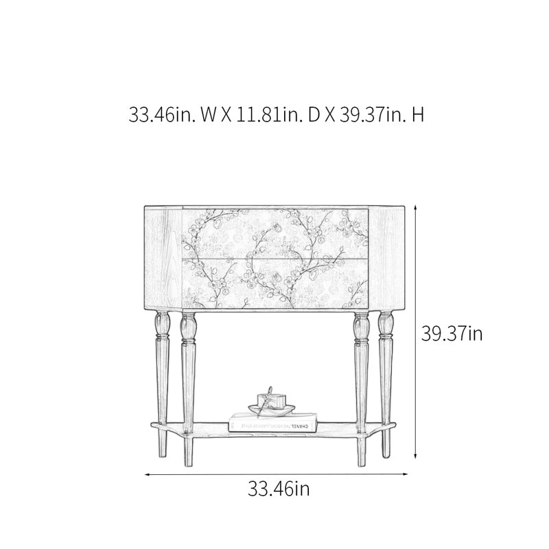 Retro Minimalist Art Console Table