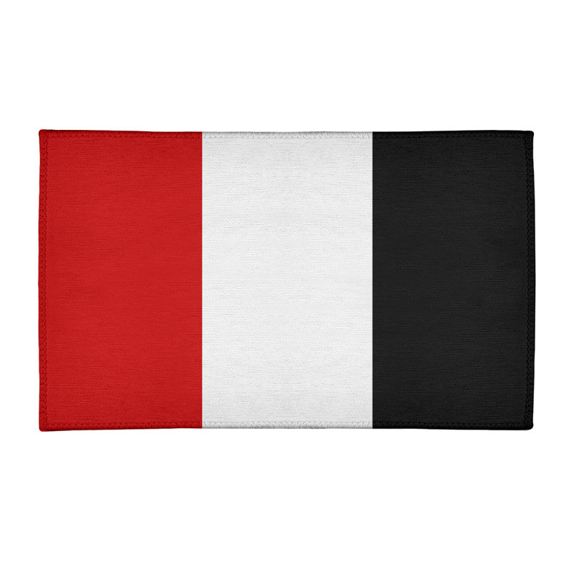 Tapis de zone rouge/noir, Rectangle 3 pi x 5 pi