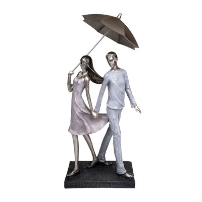  Summer of Love Couple with Umbrella Figurine