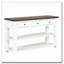 Console en bois de pin massif 48 po, table d'appoint moderne avec 3 tiroirs de rangement et 2 tablettes. Facile à assembler-230481348