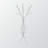 Armond Coat Rack with 11 Hooks in Grey Metal Finish, 73.73" H X 18.25" W X 18.25" D