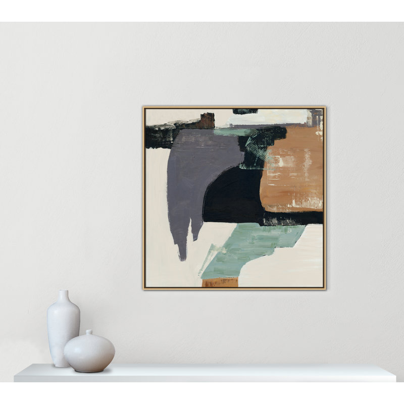 «Bold Divisions I Print» par Jacob Q, Toile avec cadre, 41.5'' W x 41.5'' H, Flotteur naturel