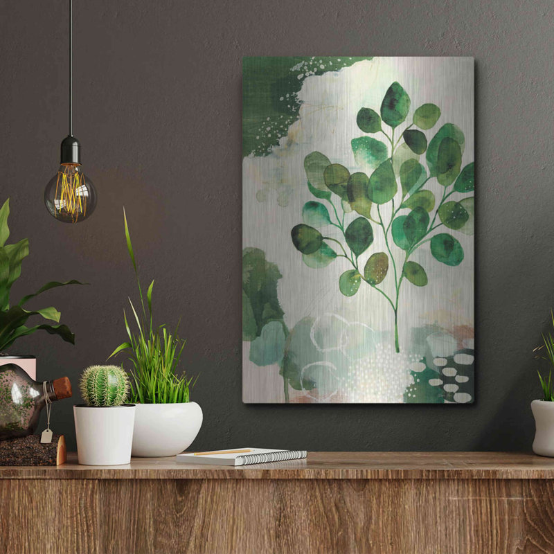 Red Barrel Studio® «Nature Story III» par Laura Horn, art mural en métal, H 16 po x l 12 po