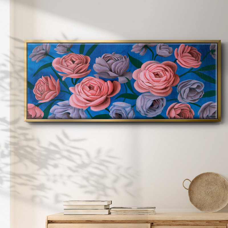 Layered Petals III- Framed Canvas