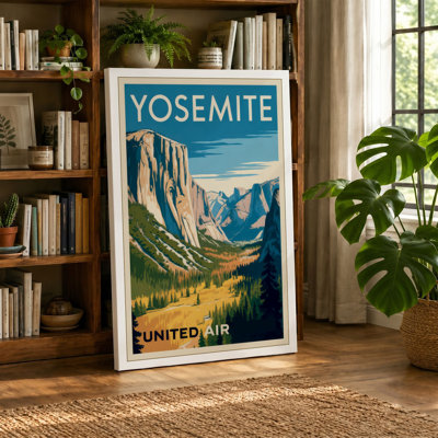 Yosemite Valley Majesty Vintage - Wrapped Canvas