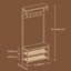 Jenifer Hall Tree 80cm Wide with Bench and Shoe Storage