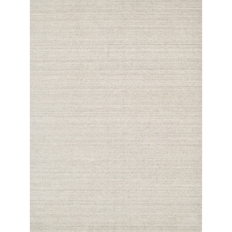 Namaskar Hand Loomed Area Rug in Silver/Brown, Rectangle 5' x 8'