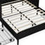 Lit double / double en velours avec 2 tiroirs, cadre de canapé-lit ajustable sans sommier, capacité de 300 lb-1413577719-1413577716