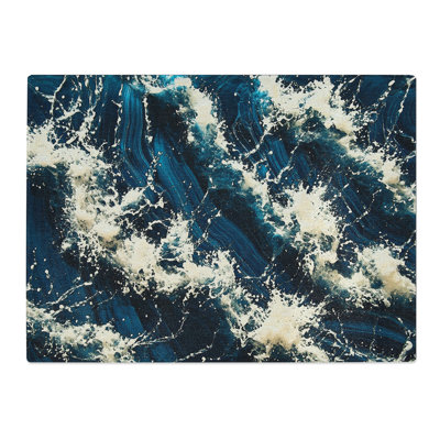 Ink In Water  Glass Chopping Board