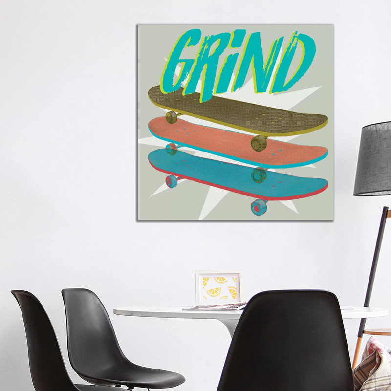 Sk8r I 1 Piece Wrapped Canvas Wall Art, 93.98 cm H x 93.98 cm W x 1.91 cm D