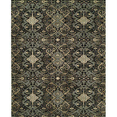 Oriental Area Rug in Black