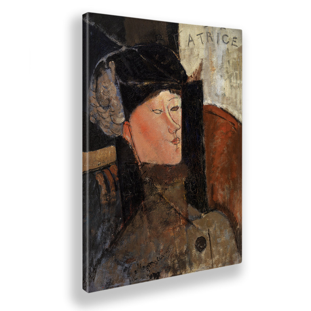 Leinwandbild Beatrice von Amedeo Modigliani