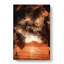 Palm Tree Sunset In Abstract - Wrapped Canvas-55337860