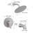 Faucet Modern Shower Faucet, Tub And Shower Trim Kit With Single-Spray Touch-Clean Round Shower Head (Valve Not Included)-122461339