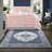 Elegant Ruffle Bedding Sets, Polyester Comfort In Blush For Home Use
