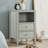 Winston 2-Drawer Nightstand with Open Shelf, Brushed Gold Knobs, Fluted Tapered Legs, No Assembly Required-1175544208