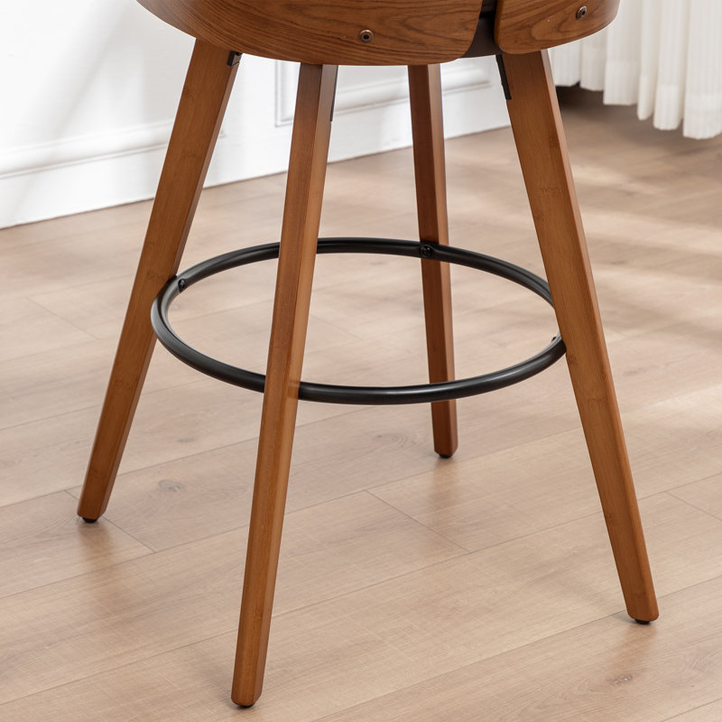 Tabouret pivotant, Tabouret de comptoir (siège d'une hauteur de 26,1, Brun