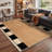 Layton Checked Border Modern Machine Washable Brown / Beige / Black Indoor Area Rug with Non-Slip Backing-128992427