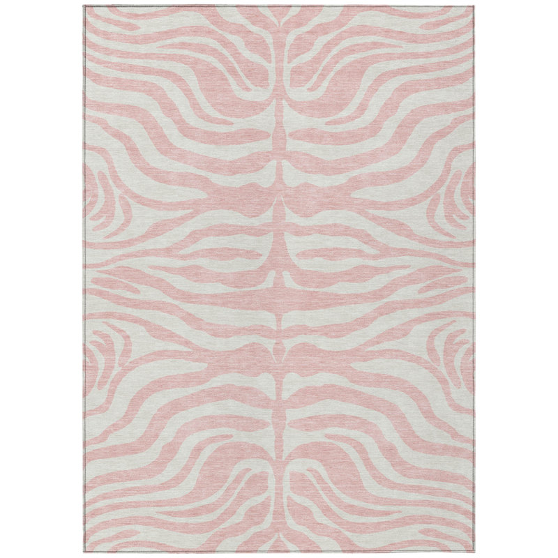 Tapis intérieur / extérieur lavable à imprimé animal 3 pi x 5 pi HomeRoots