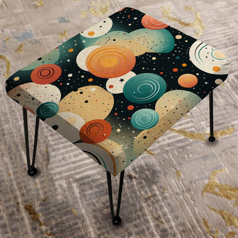 Cosmic Simplicity - Repose-pieds rectangulaire géométrique