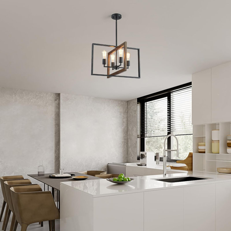 Luminaire suspendu 4 lumières Modern Farmhouse
