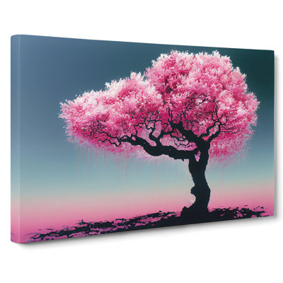 Stimulating Plum Blossom Tree - Wrapped Canvas