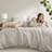 Etta Tan All Season Modern Striped 3-Piece King Duvet Set-111537091-111537096