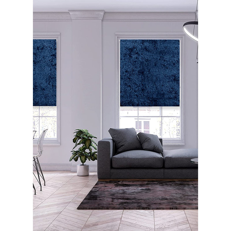 Roller Shade, Midnight Blue, 60cm W x 165cm L