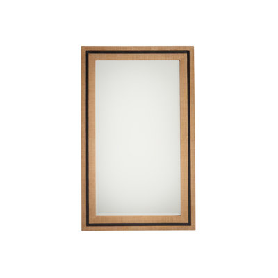 Newport Raffia Beveled Mirror