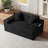 2Seater Sofa Boneless Couches,No Assembly Needed, Modern Sofa For Compact Living Rooms, Apartments, And Offices-1306432287-1306432275