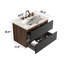 Emilie Single Bathroom Vanity with @Solid + Manufactured Top