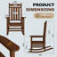Ensemble de 2 chaises berçantes d'extérieur-628964545