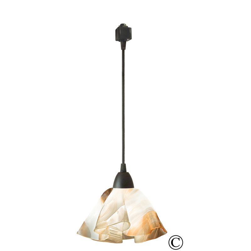Luminaire suspendu Dale, Petit, Noir, Bleu ciel
