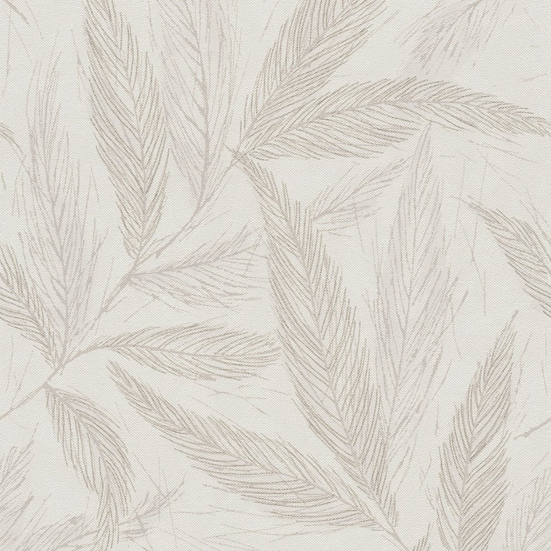 Hygge Home Collection Fern Weave Motif Wallpaper Roll, Beige