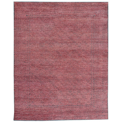 Wool Area Rug in Red
