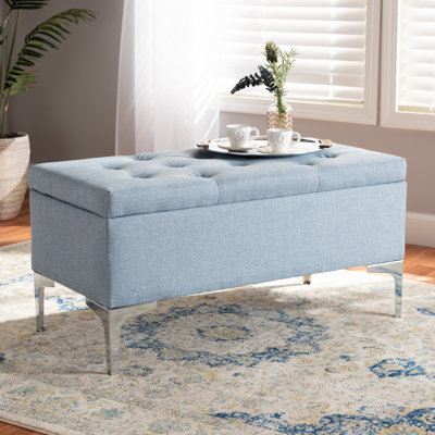 Polyester Upholstered Storage Bench