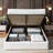 Hydraulic Lift Up Storage Velvet Upholstered Platform Bed-115143021-115143022
