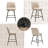 Sheresa Swivel Upholstered Counter Stool with Metal Frame-1413930413-1413930400