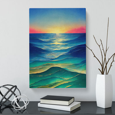 Watercolour Seascape Vol.7 - Wrapped Canvas