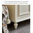 Contemporary White Solid Wood Bookcase with Glass Display Doors