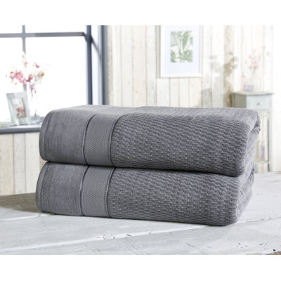 Asare 100% Cotton Midweight Waffle Bath Sheet