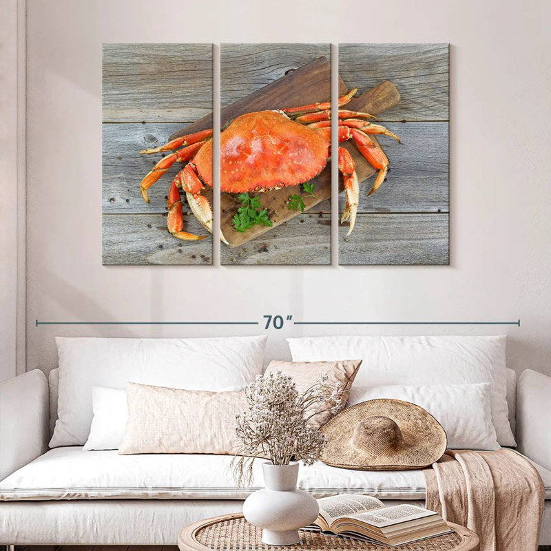 Crabe dormeur cuit, H 32 po x l 50 po