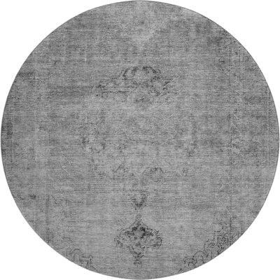 Premium Machine Washable Fehr Grey Rug