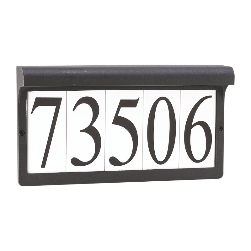 Cadre de plaque d'adresse Brookwood, Noir