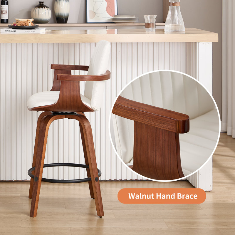 Swivel Counter & Bar Stool, White