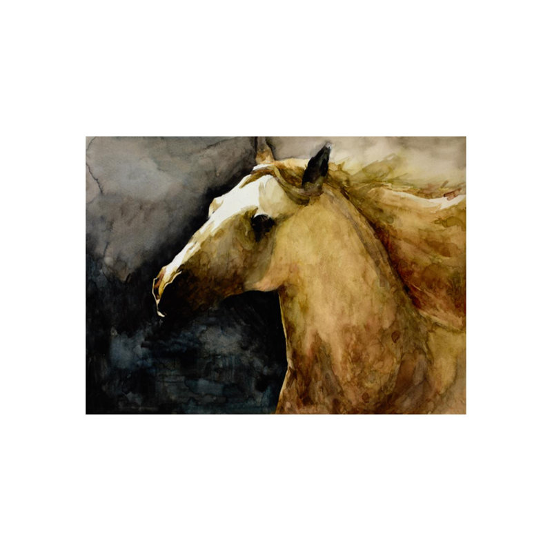 Running Brandee Painting by Beverly Fuller, 40" H x 54" W, Outdoor