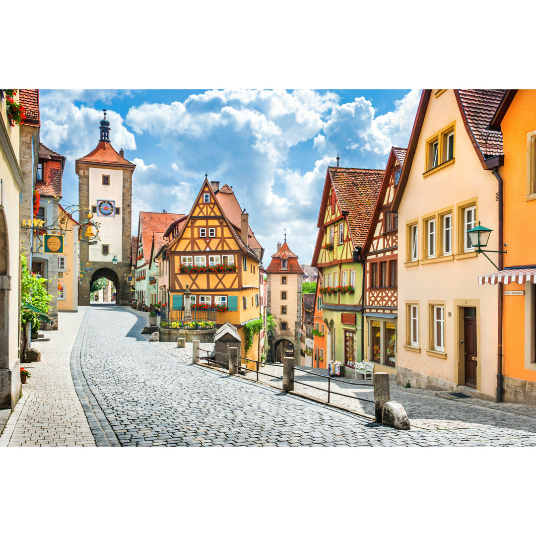 Historische Stadt Rothenburg von Bluejayphoto - Leinwanddrucke