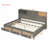 Wooden Daybed With 3 Storage Drawers, Upper Soft Board, Shelf, And A Set Of Sockets And USB Ports-684750776-684750779