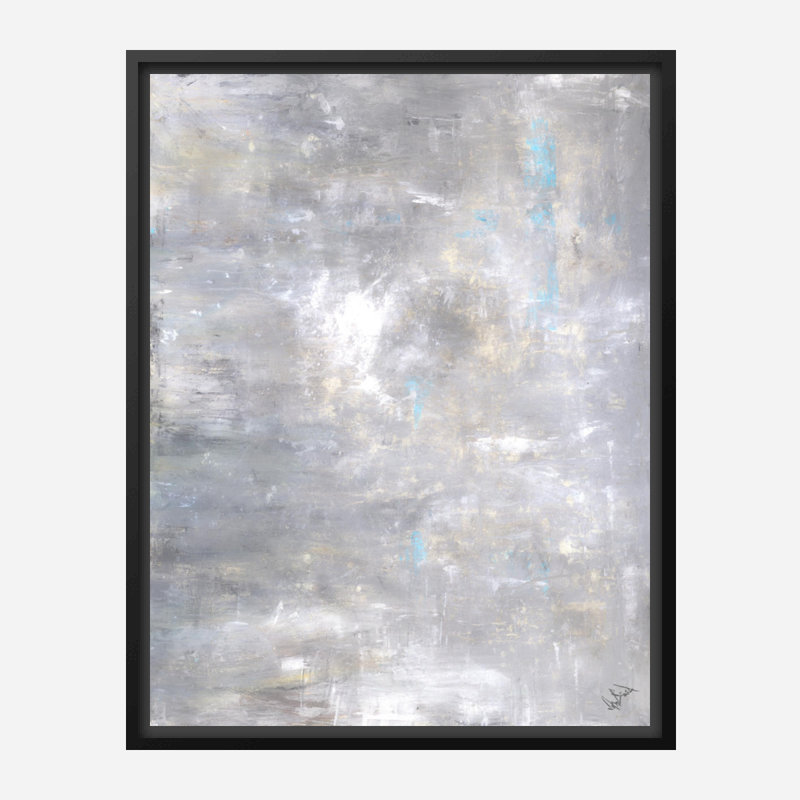 Snow Storm II By John Beard - Gallery Wrapped Canvas Print Print by John Beard, 32" H x 26" W x 2" D, Black Floater Framed