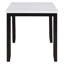 Ensemble de table de salle à manger 5 pièces pour 4 personnes, table de cuisine moderne et ensemble de 4 chaises, table de salle à manger en marbre avec 4 chaises rembourrées pour petits espaces